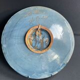 Large hollow ceramic dish signed Salamò La Bisbal (Spain)