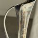 Vintage silver-plated soliflore vase with a dark patina in the shape of a ewer.
