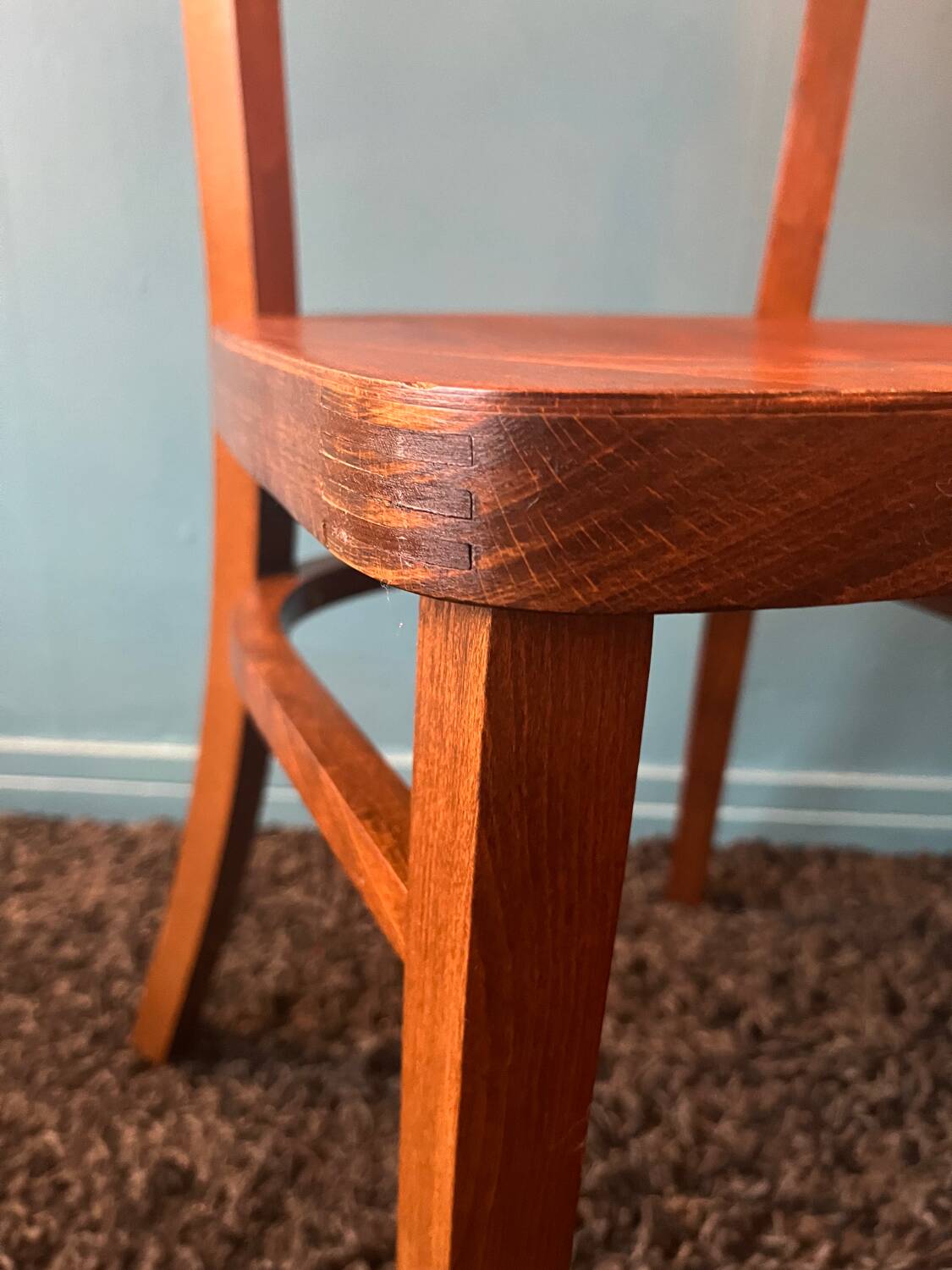 Paire chaise bistrot bois Thonet année 50/60