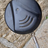 Bauhaus industrial desk lamp, metal, vintage, 50s