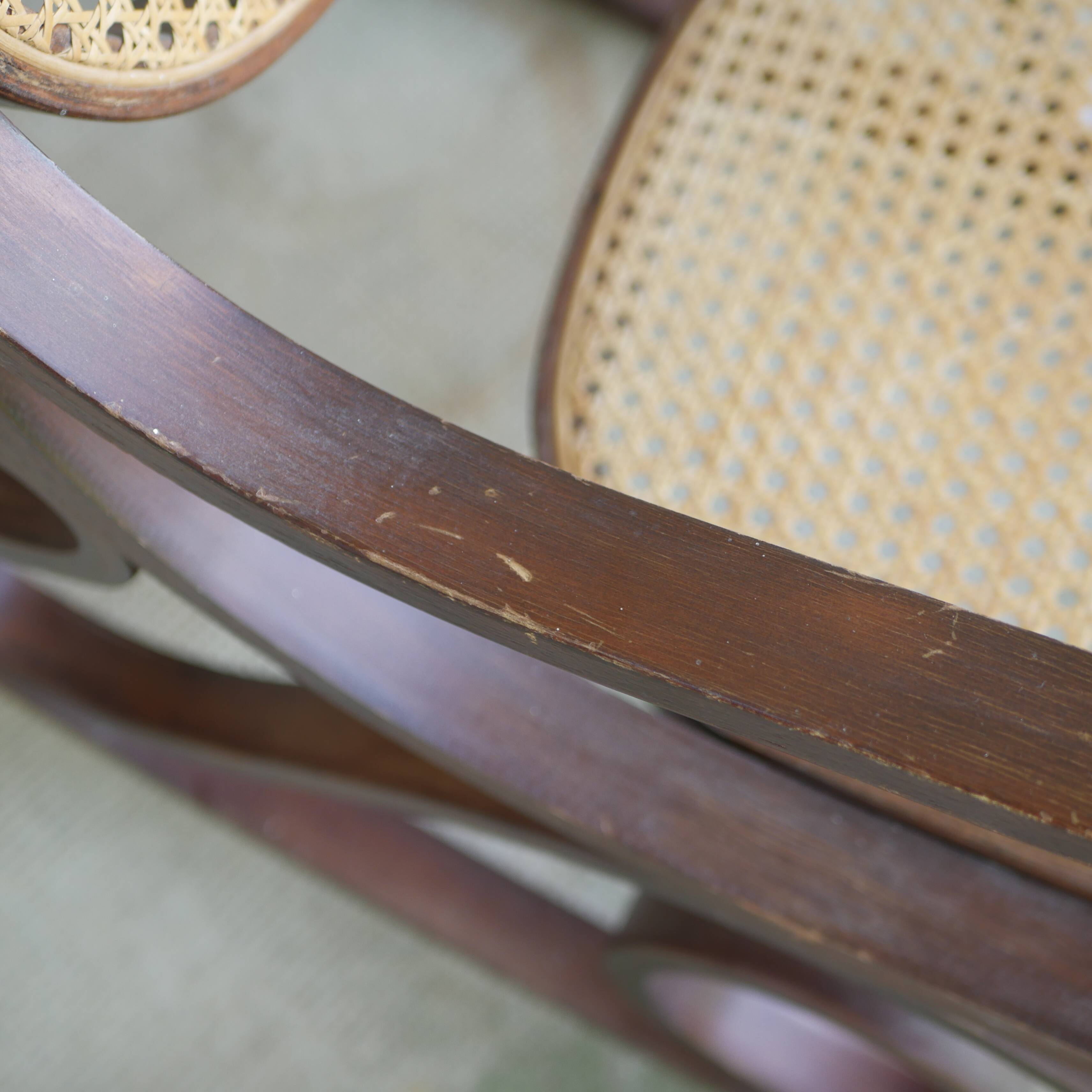 Wooden rocking chair and canning