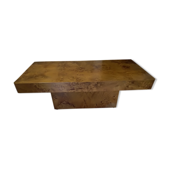 Coffee table magnifier elm vintage 1970