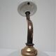 Pair of porcelain sconces brass glass of clchy white art deco