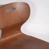 Vintage Style Red Dining Chairs (Circa 1950). Set of 4