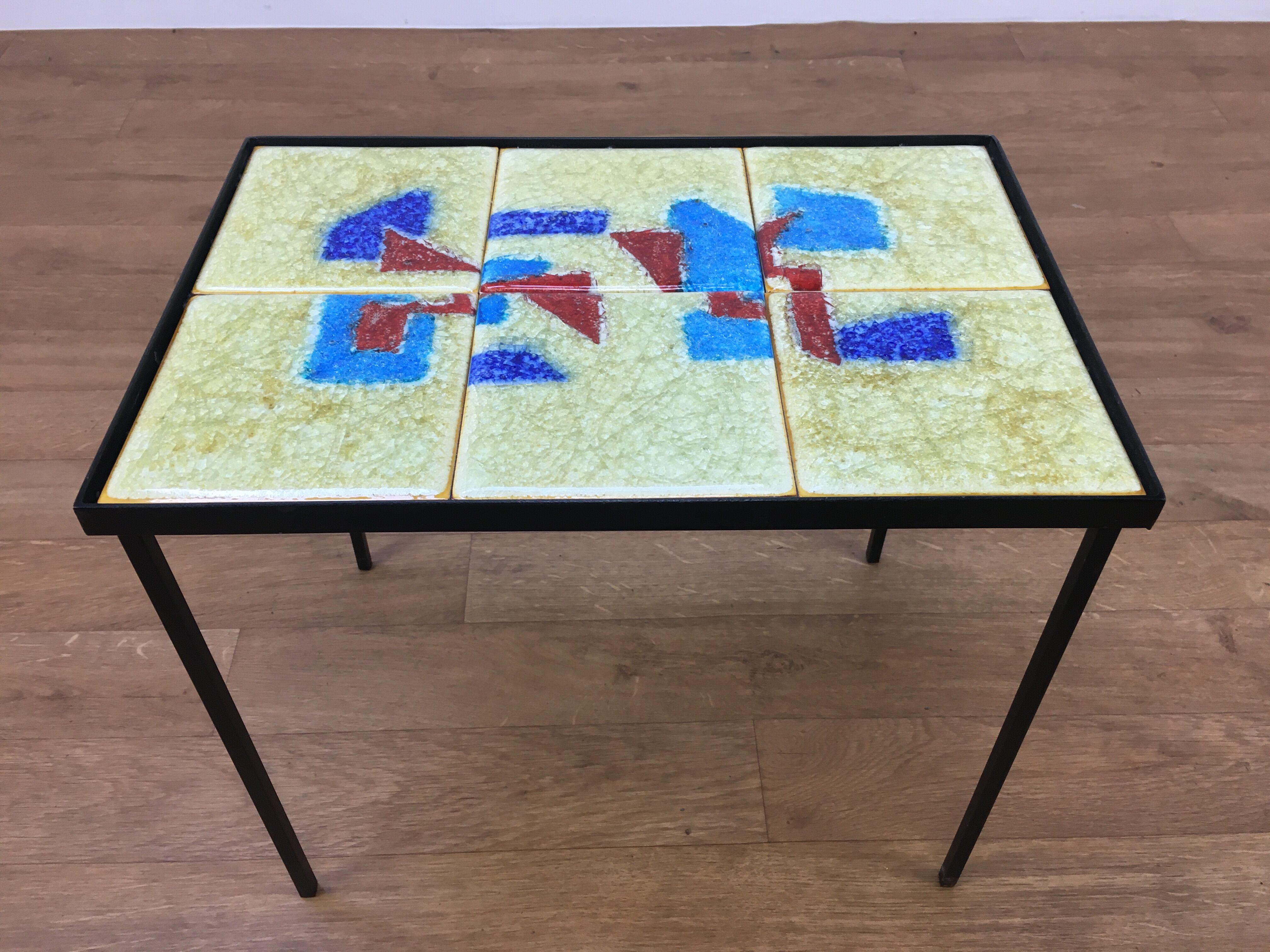 Ceramic side table 50s, modernist style