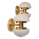 Wall/ceiling lamp in brass model "BAU" by Klaus Michalik, Midcentury.