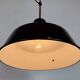 Industrial Black Enamel Factory Lamp with Iron Top, 1950s