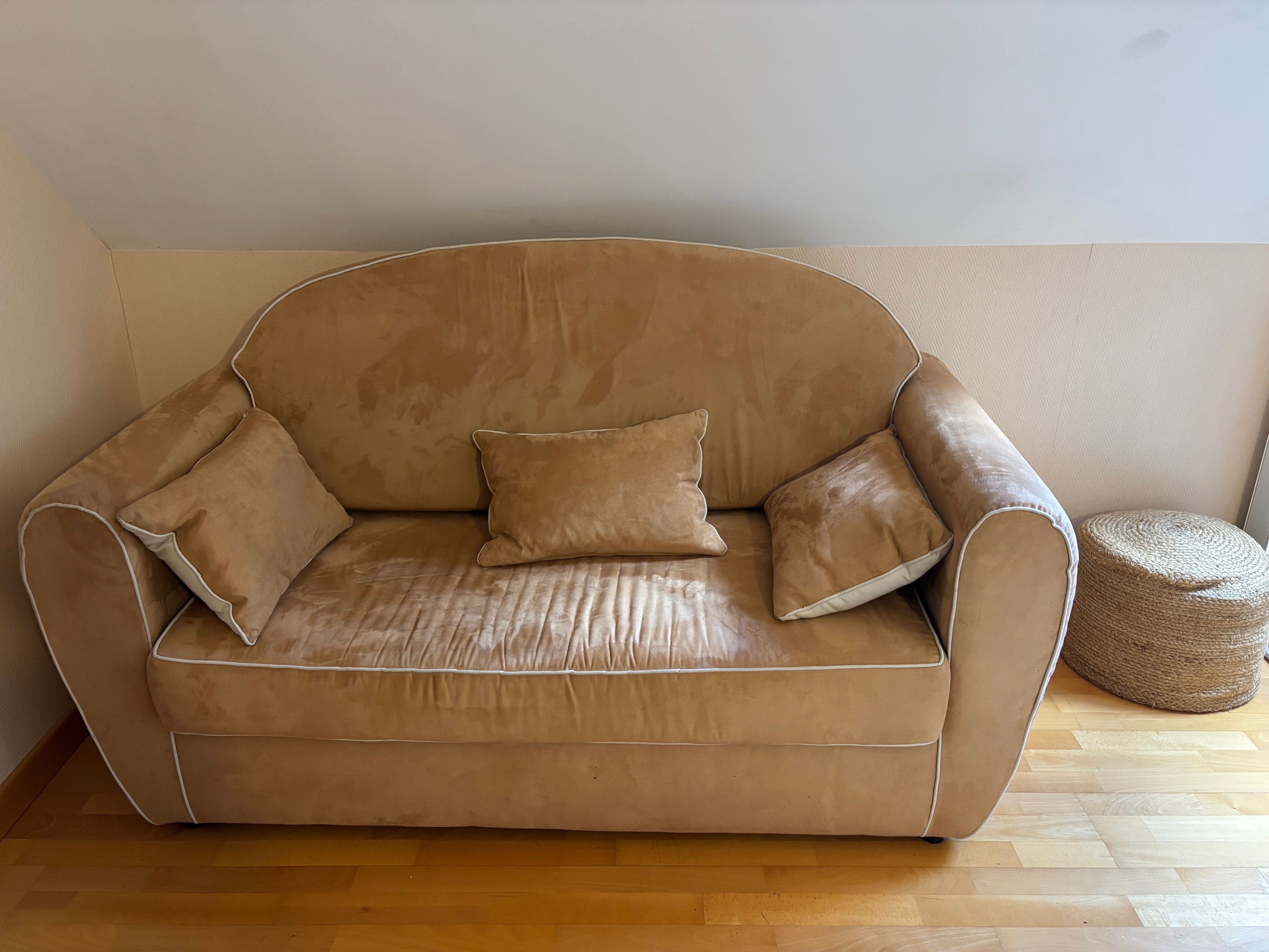 Velvet sofa