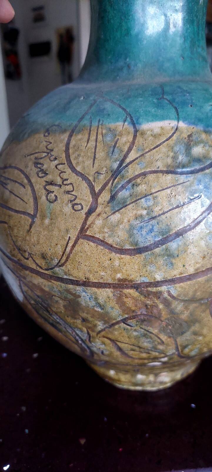 Brocca smaltata Seminara Calabria Paolo Condurso firmata