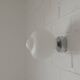 2 appliques, plafonniers en verre opalin