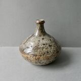 vase en grès émaillé et scarifié années 80