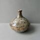 enamelled and scarified stoneware vase from the 80s