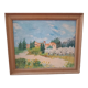 Oil on panel signed-landscape