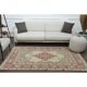 1970s Vintage Turkish Oushak Handmade Wool Cotton Cream Area Rug 150x205