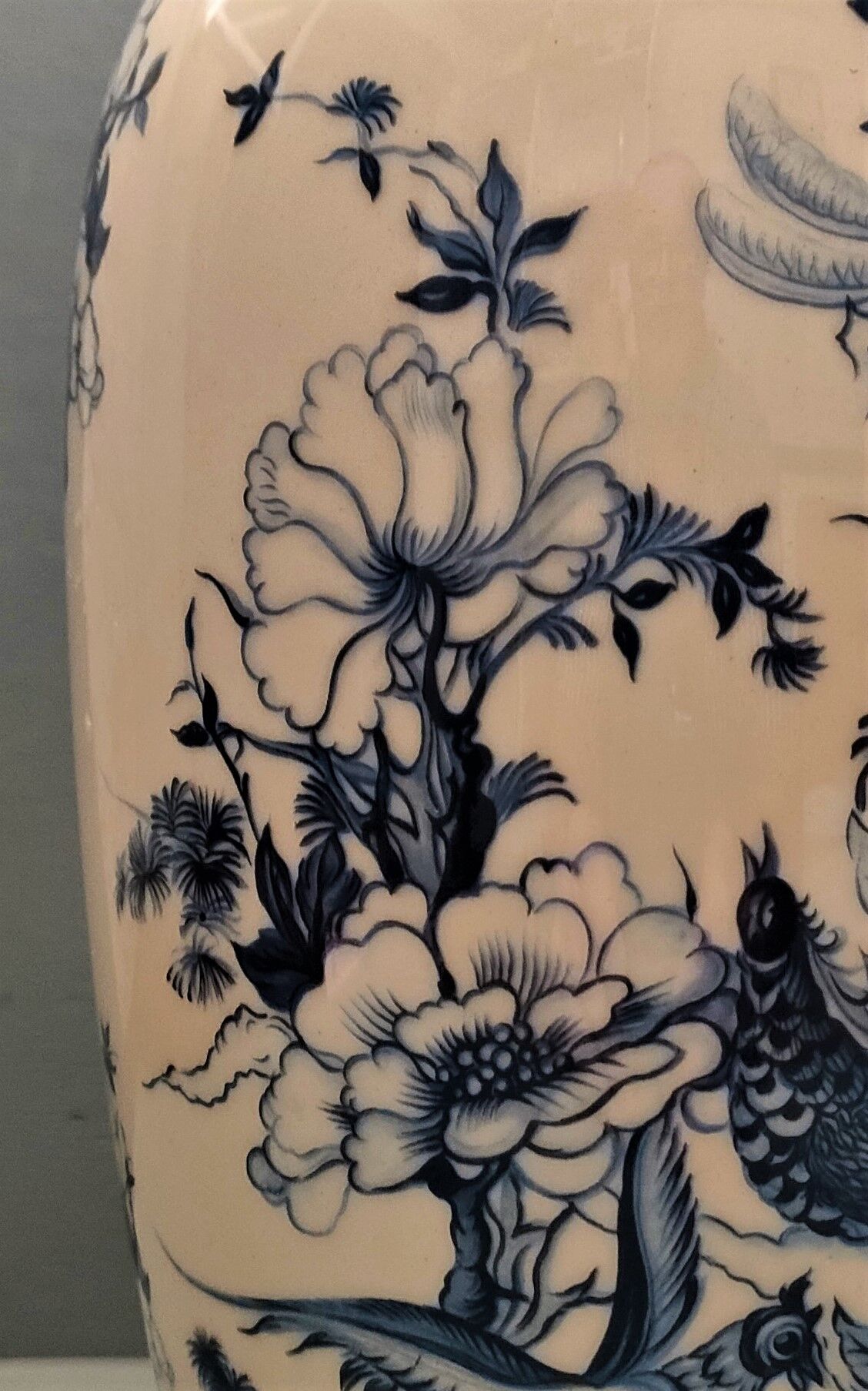 Tetras Lamp Foot - China - XXth - A lustro (ceramic)