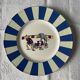 Series of 6 K&G Lunéville dessert plates, circus theme