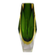 1960s Astonishing Green Vase By Flavio Poli for Seguso. Made in Italy