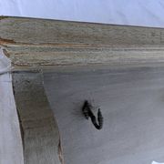 Vintage Wall Shelf Coat Rack Solid Oak Shabby Chic Finish