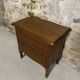 Petite commode couturière vintage en placage de chêne