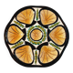 St Jean de Bretagne 1960s French ceramic oyster dish mid century style