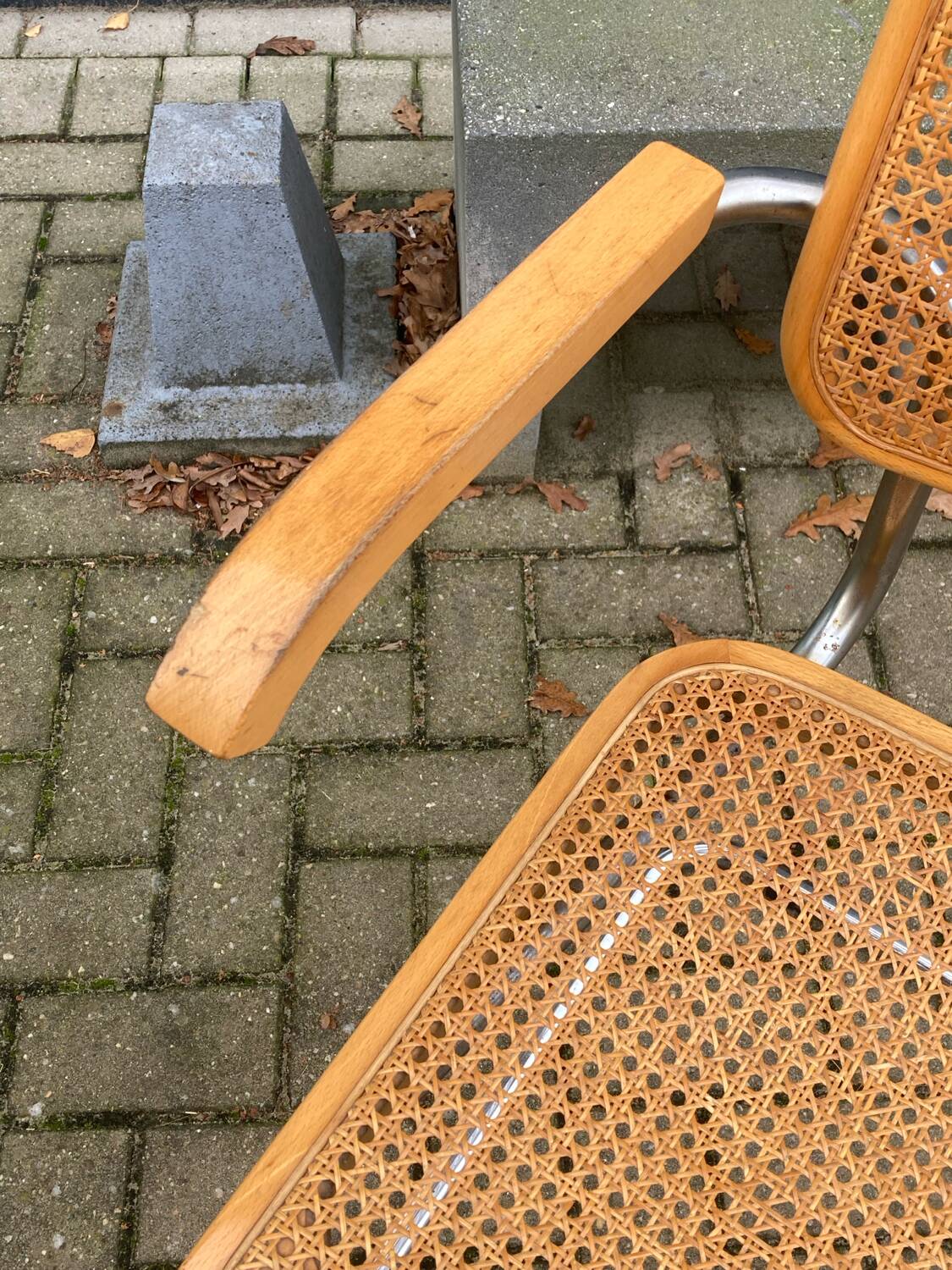 Fauteuils Cesca de Marcel Breuer. Italie, années 1960. Lot de 2