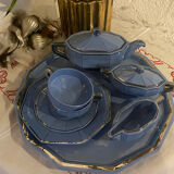 Art Deco tea service stamped Longwy