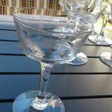 6 Champagne cups vintage