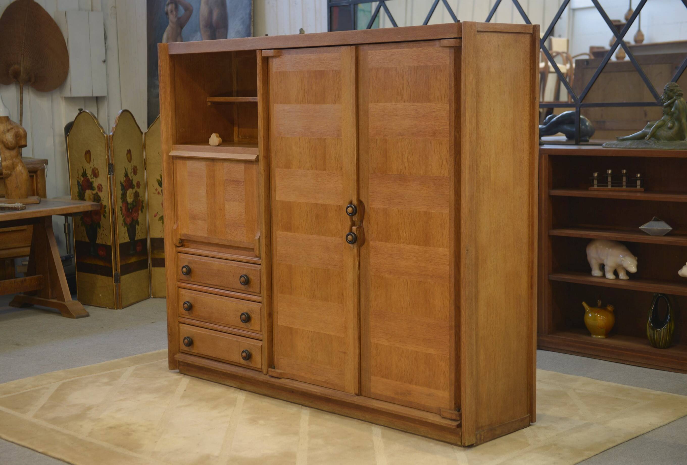 Secretary cabinet by Guillerme and Chambron for Your Home 1950s