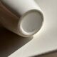 Oblong white vase H:20cm
