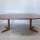 Table ronde danoise en bois de rose, années 1960