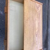 Scandinavian wardrobe with 2 sections in oak from the 1970s.