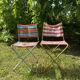 Chaise de camping pliante vintage