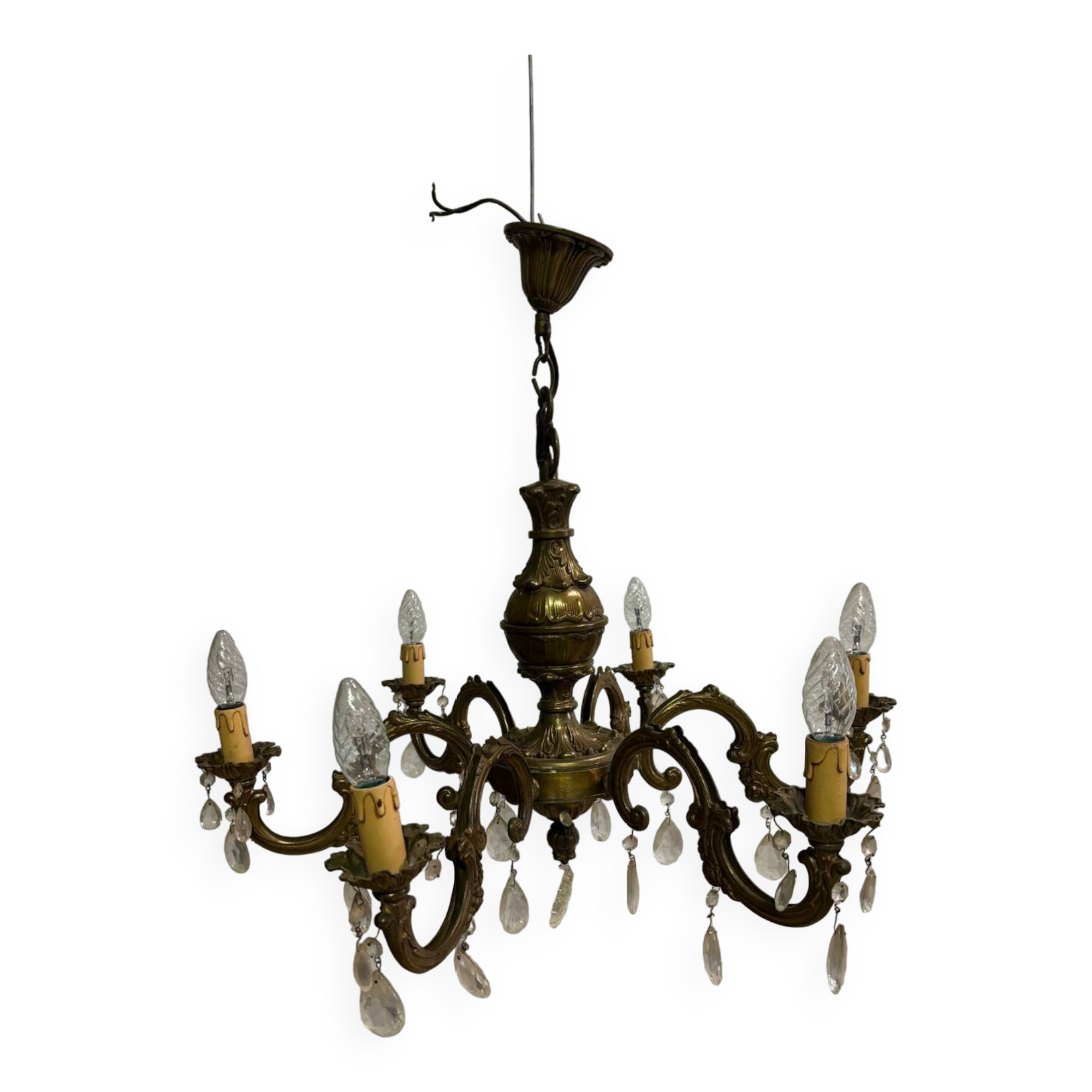 Lustre suspension en bronze