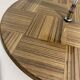 Vintage round wooden cheese board covered with glass plate with foldable handle