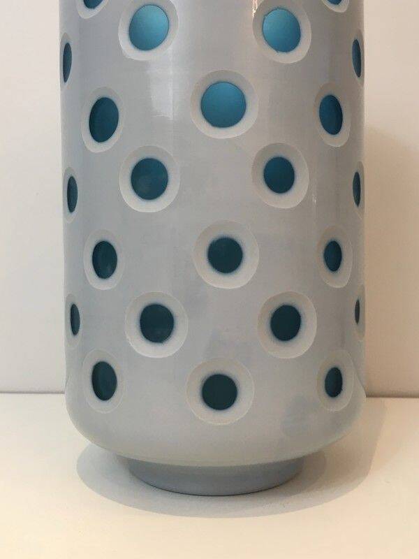 Vase design en verre overlay