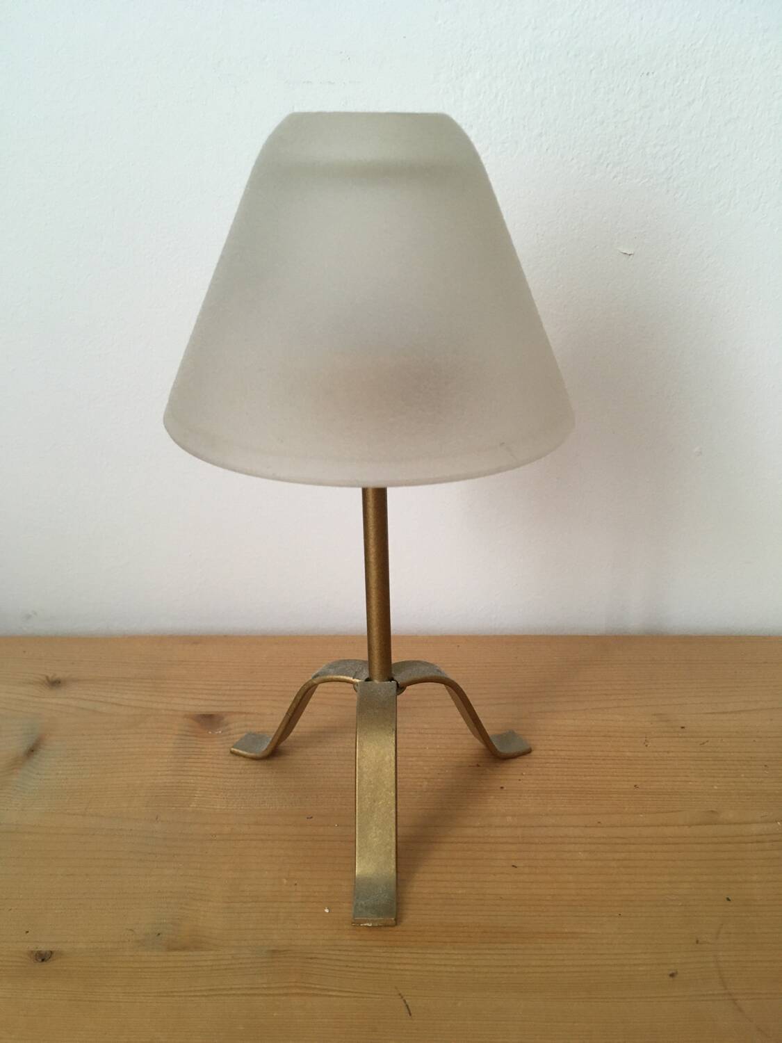 Vintage candle holder lamp.