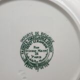 Round serving dish hollow iron earth