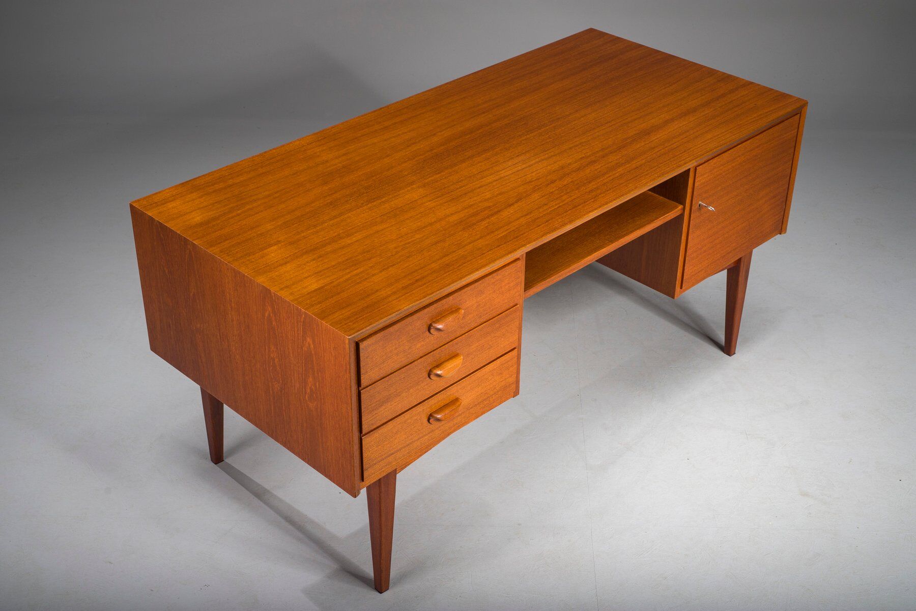 Mid-century modern teak executive desk, Germany, 1960s