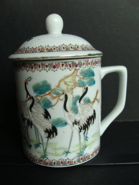 Vintage covered teacup