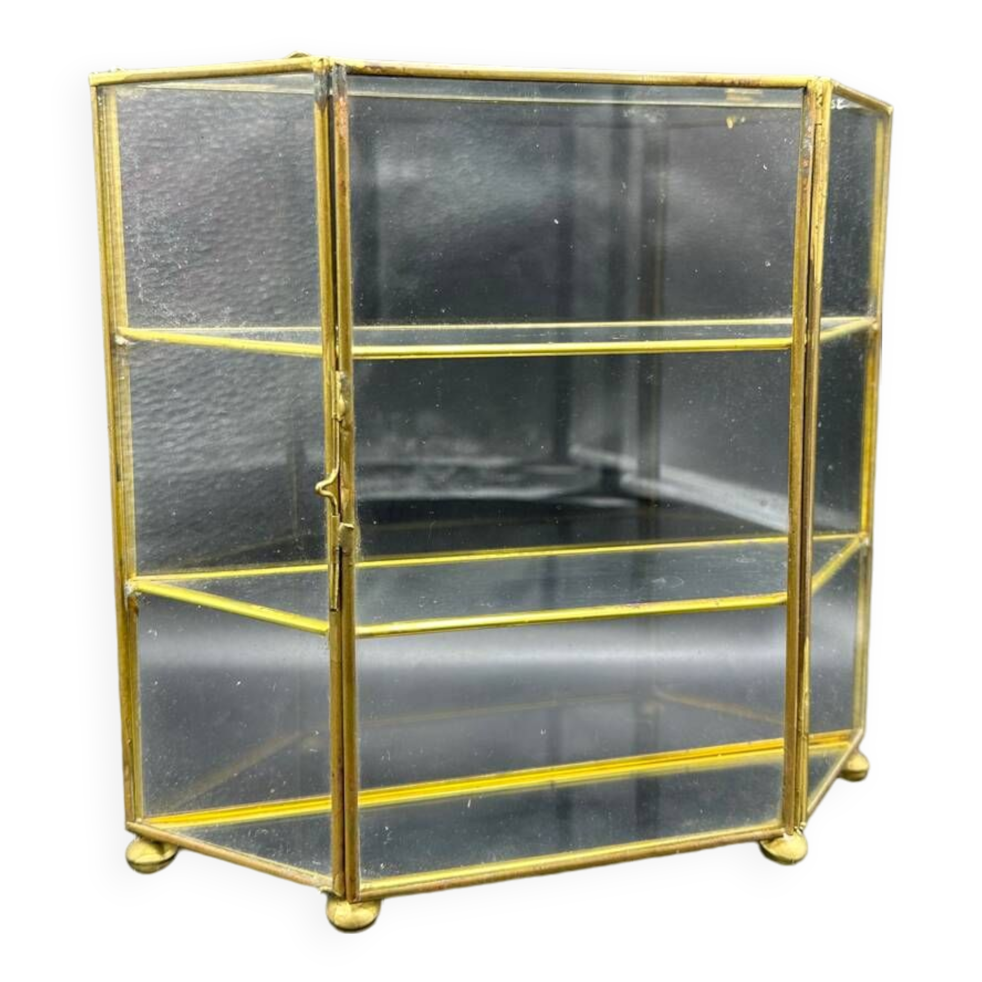 Brass display case