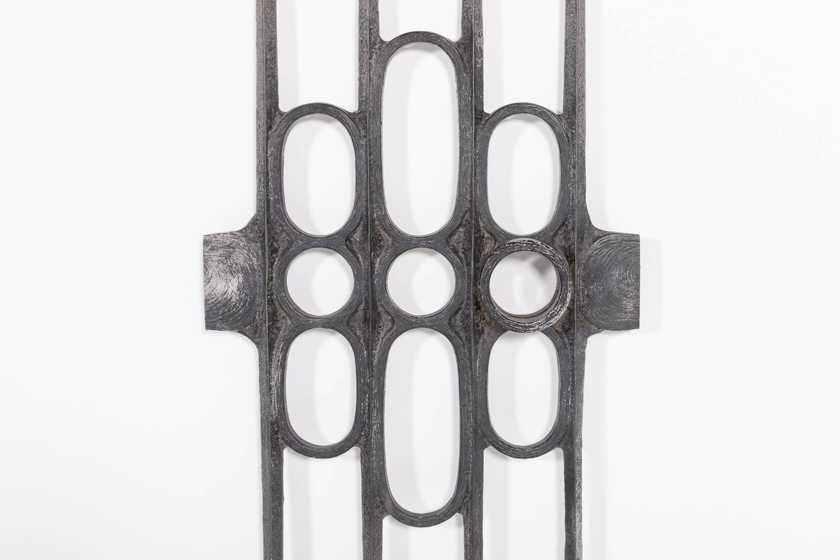 Fixation de porte moulée brutaliste des années 1980, Allemagne