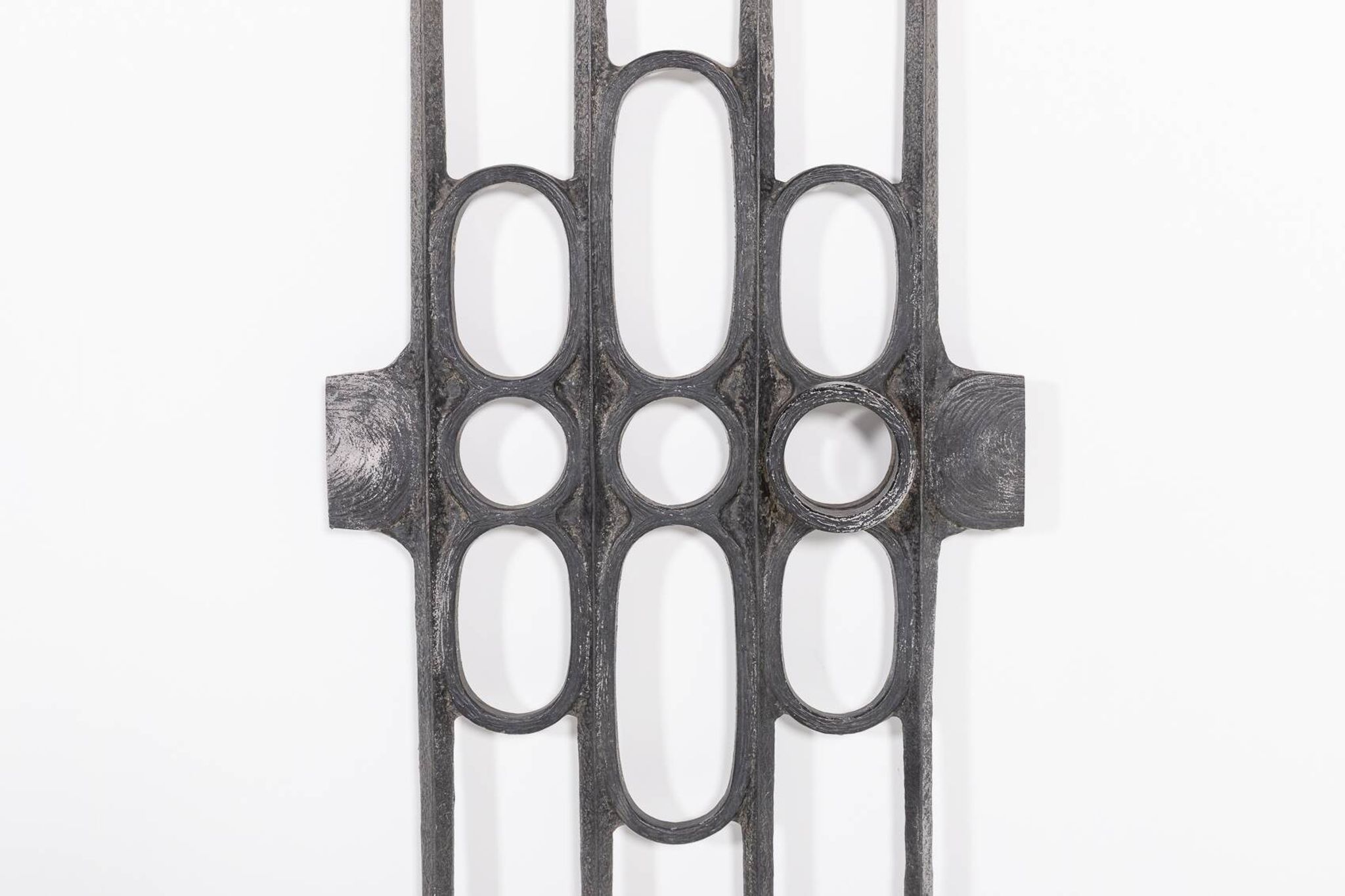 Fixation de porte moulée brutaliste des années 1980, Allemagne