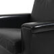Mid Century Danish black Leather Sofa Set