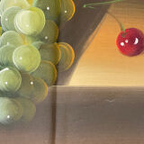 Oil on canvas still life reason signed