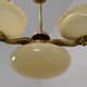 Art deco rare Brass Chandelier,1930's.