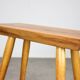 Cherry wood stool marked mid-century ULUV, Czechoslovakia, 1960s