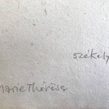 Pierre SZÉKELY, Art nu n°1, 1974. Original print signed in pencil