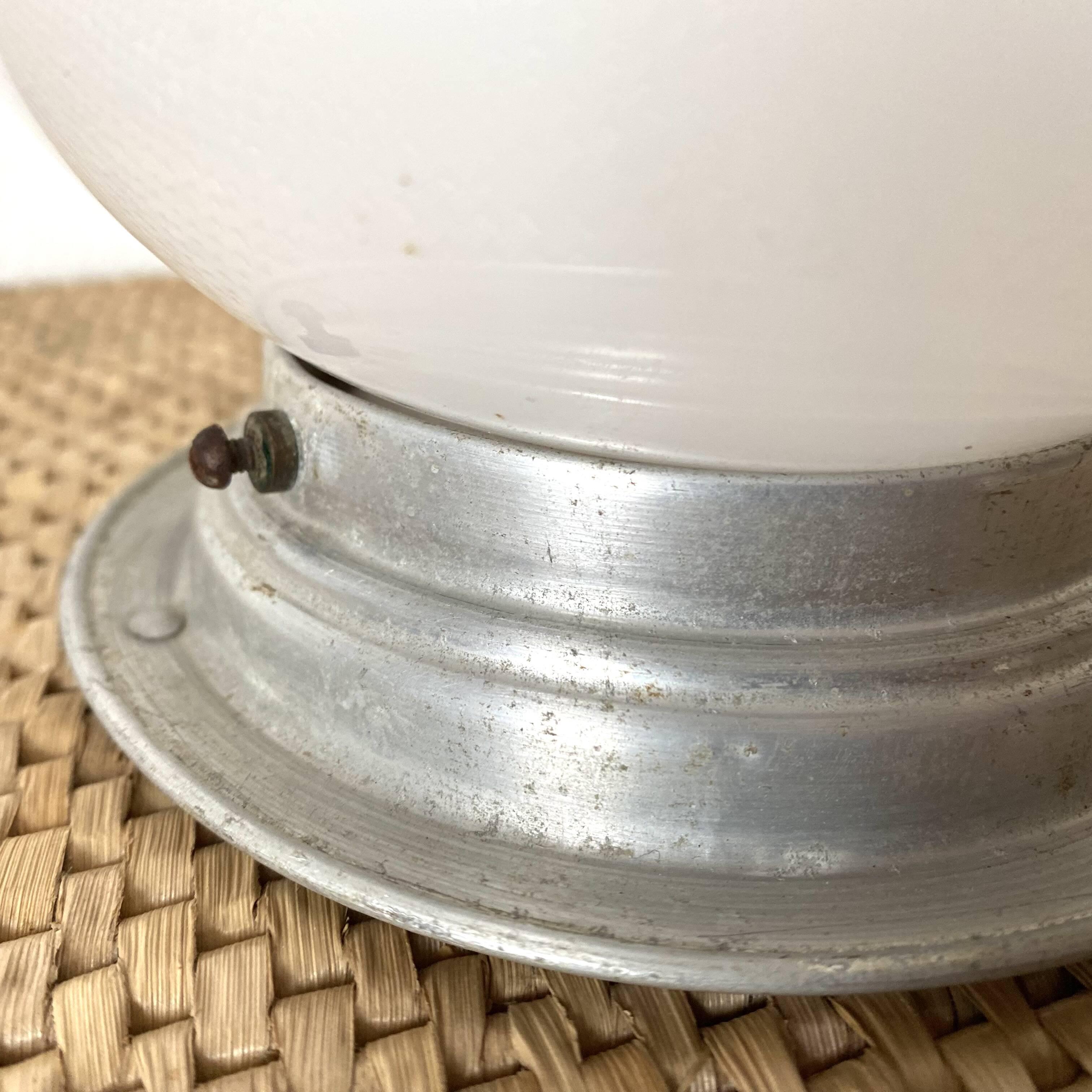 Art Deco opaline ball ceiling light 14 cm