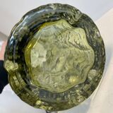 textured glass vase
