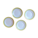 4 Dessert plates in semi-porcelain Ceranord